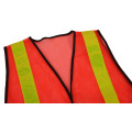 Construction Motorcycle Safety Reflective Vest Orange Warning Mesh